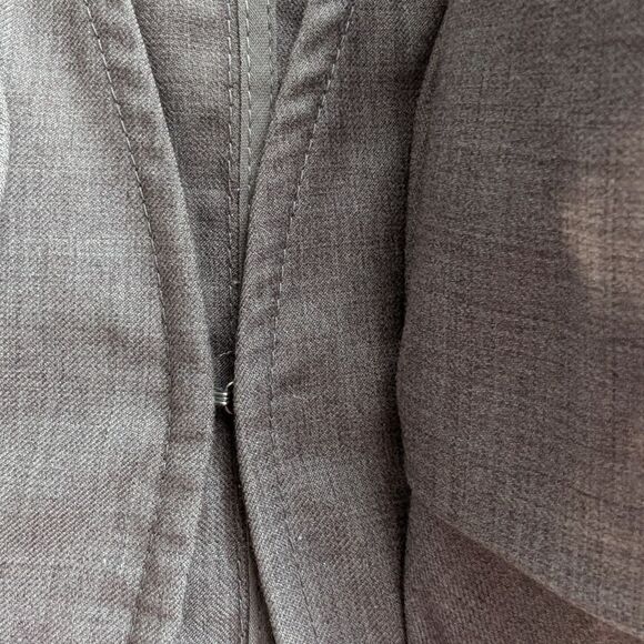 Anthropologie taupe Ruffled Statement Vest Bolero - Picture 8 of 9